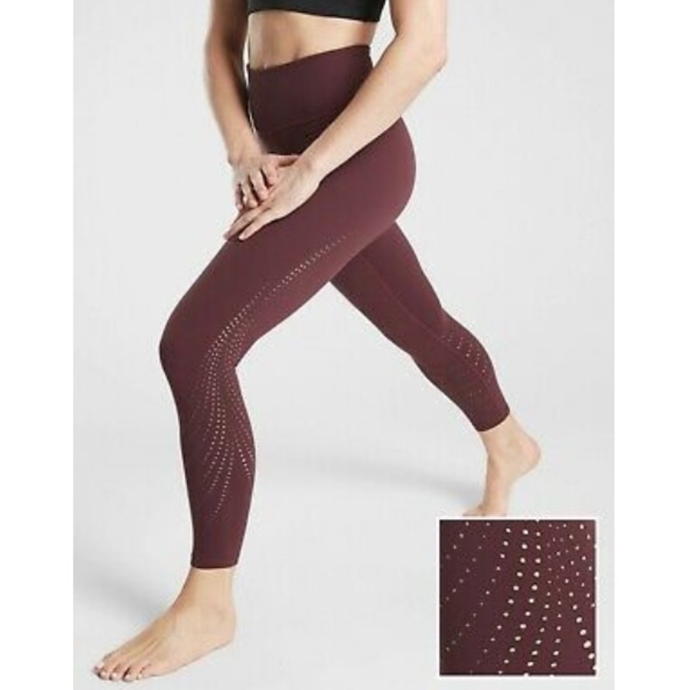NWOT Athleta elation laser cut 7/8 leggings